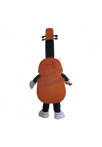 Custom Musical Instruments Violin Mascot Costume Adult Size Costume With Fan Inside Head For Advertising Carnival Music Festival