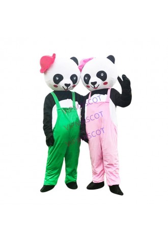 Chinese Giant Panda Mascot Costume Christmas Cosplay Mascot Panda Animal Mascot Costume for Adult