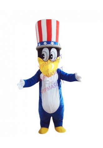 Blue Crow Mascot Costumes Mr Crow Cartoon Apparel advertisement costumes Halloween Birthday party