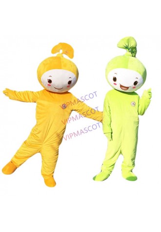 Hot Sale Adult Mascot Costume Cute Big Green Leaf Mascot Halloween Party Costume Dress Cartoon Character Mascot Costume