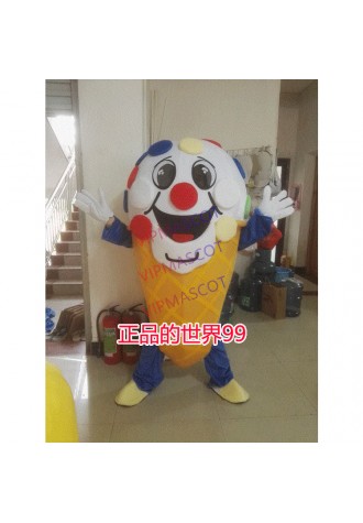Sweet Ice Cream Cone cartoon Mascot Costume Fancy Dress Adult SIZE Suit Christmas Hanukkah Cosplay for Halloween party event