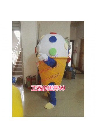 Sweet Ice Cream Cone cartoon Mascot Costume Fancy Dress Adult SIZE Suit Christmas Hanukkah Cosplay for Halloween party event
