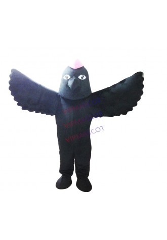 Black Eagle Mascot Costume Lanneret Falcon Hawk Glede Tercel Cartoon Character Eagle Mascotte Mascota Outfit Suit Fancy Dress