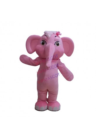 Pink Elephant Character Mascot Costume Cosplay Outfits Adult Size Cartoon Mascot costume For Carnival Festival Commercial Dress