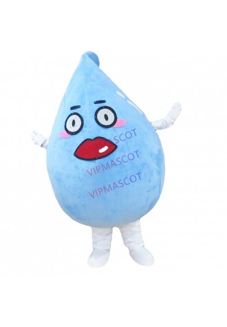 Hot Sale Adult Blue Water Drop Mascot Costumes Fancy Dress Cartoon Costumes Free Shipping