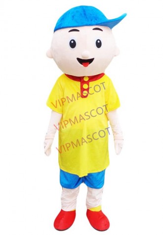 Caillou Mascot Costume Adult Size Caillou Boy Cartoon Mascot Costumes for Halloween Party Event