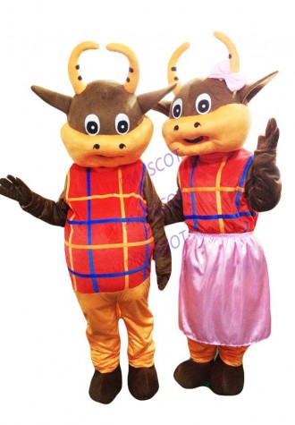 BULL Mascot Costume BULL Mascotter Costume Cartoon Fancy Dress Cosplay Suit Carnival Costume Halloween Cosplay Party