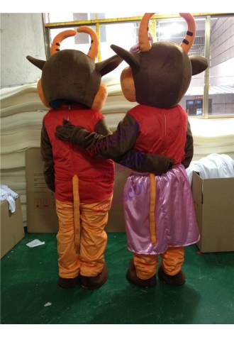 BULL Mascot Costume BULL Mascotter Costume Cartoon Fancy Dress Cosplay Suit Carnival Costume Halloween Cosplay Party