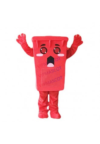 Green Recycle Trash Can Mascot Costume Adult Size Waste Ash Bin Garbage Can Anime Costumes Advertising Mascotte Fancy Dress