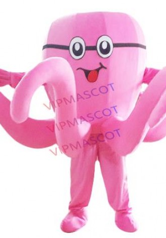Pink Octopus Mascot Costume Custom Fancy Costume Ocean Animal Anime Mascotte Theme Fancy Dress Halloween Carnival Party Events