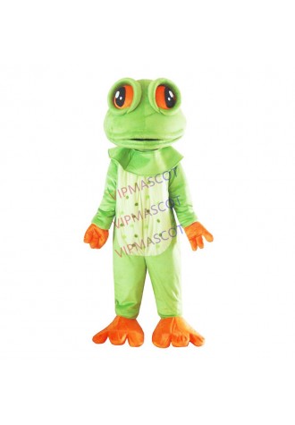 New Adult Size Big Eyes Frog Mascot Costume with Fancy Party Dress Halloween Costume for Halloween Party Event