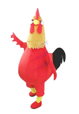 Chicken Mascot Adult Size Cartoon Character Cock Costume Halloween Fancy Dress Christmas Cosplay for Halloween Party Event