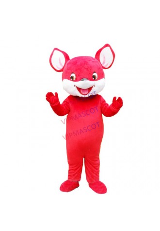 Hot selling Adult cute red mouse mascot fancy dress costumes Halloween party costumes