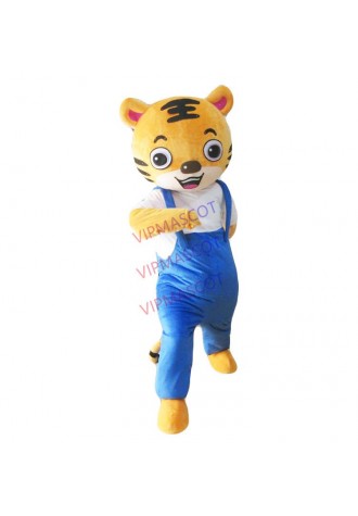 Tigers Mascot Adult Costume Animal Theme Cartoon Tiger Mascot Costume High Quality Fancy Carnival Party Dress Outfit