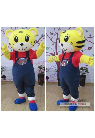 Tigers Mascot Adult Costume Animal Theme Cartoon Tiger Mascot Costume High Quality Fancy Carnival Party Dress Outfit