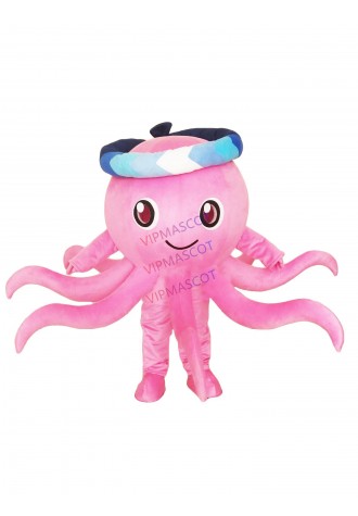 Pink Octopus Mascot Costumes Cartoon Apparel Birthday Party for Adults Gift for Halloween Carnival party Apparel