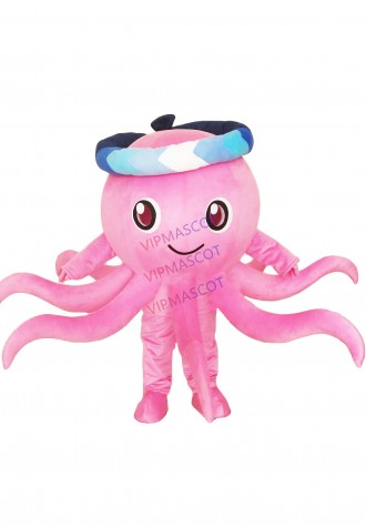 Pink Octopus Mascot Costumes Cartoon Apparel Birthday Party for Adults Gift for Halloween Carnival party Apparel