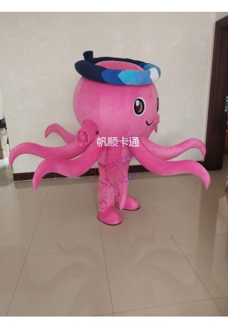 Pink Octopus Mascot Costumes Cartoon Apparel Birthday Party for Adults Gift for Halloween Carnival party Apparel