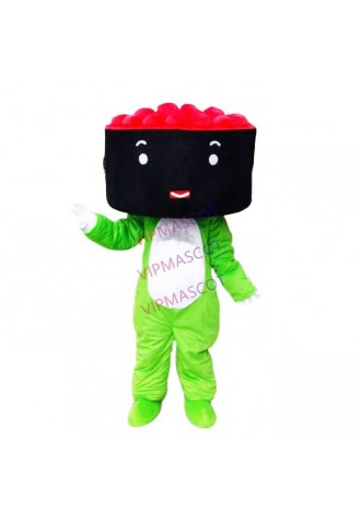 Anime Cartoon Sushi Mascot Costume Japanese Food Theme Sushi Mascotte Fancy Dress Fast Food Advertising Restaurant Adult Suit