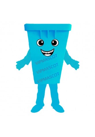 Green Recycle Trash Can Mascot Costume Adult Size Waste Ash Bin Garbage Can Anime Costumes Advertising Mascotte Fancy Dress Kits