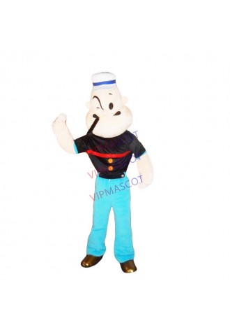 Popeye mascot costume cartoon character