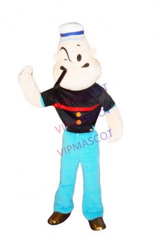 Popeye mascot costume cartoon character