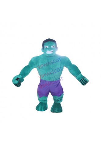 The hulk mascot is dressed as an adult