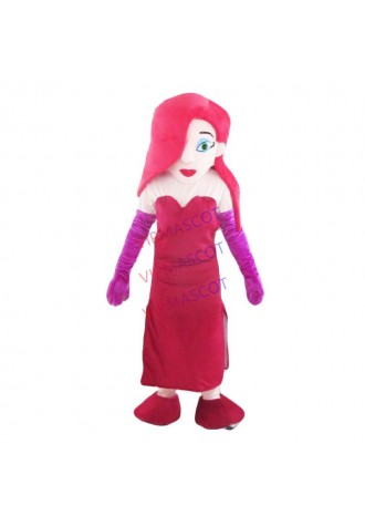 High quality hot girl mascot ball adult mascot costume