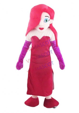 High quality hot girl mascot ball adult mascot costume
