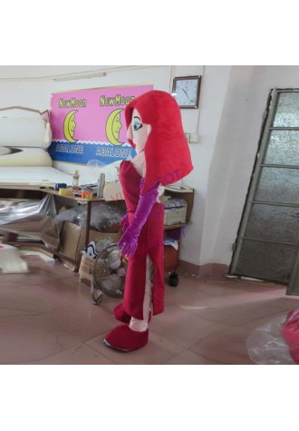 High quality hot girl mascot ball adult mascot costume