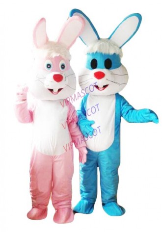 Buck-toothed rabbit Mascot Coutume Custom Fancy Dress Cartoon Halloween Mascot Costume Performance Costume Easter props