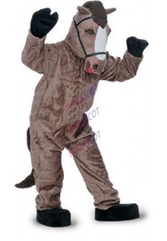 mascot wholesale wild spirit brown horse mascot costume fun Xmas holiday adult mascotte outfit  suit