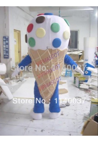 mascot plush icecream food mascot costumes for adult custom made plush ice cream dessert mascotte outfit suit free shipping