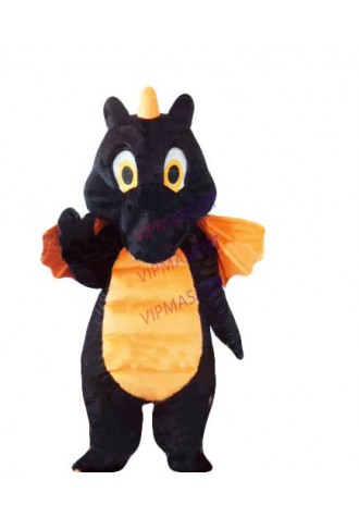 mascot Orange And Black Dragon Mascot Costume Cute Black And Orange Dragon Mascotte Outfit Suit  FREE SHIPPING