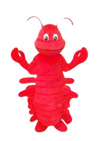 mascot Best Price Red Lobster Seafood Mascot Costume Adult Size Christmas Red Prawn Lobster Fancy Dress EMS FREE SHIP