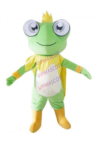 mascot Frog Prince Frog King Mascot Costume Valentine Day Romantic Mascotte Cosply Carnival Costume Fancy Dress