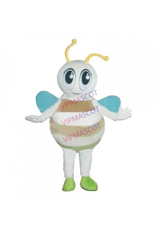 mascot Big Eyes Honey Bee Mascot Costume Adult Cartoon Character Mascotte Outfit Suit Bee Carnival Costume