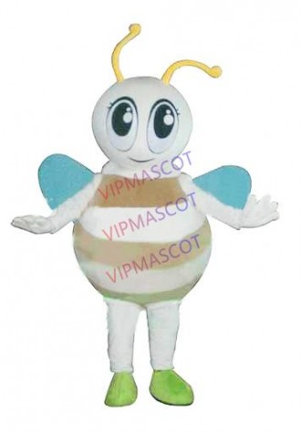 mascot Big Eyes Honey Bee Mascot Costume Adult Cartoon Character Mascotte Outfit Suit Bee Carnival Costume