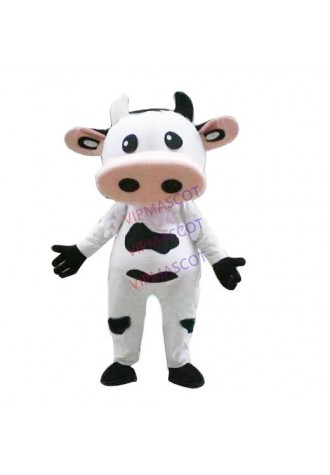 mascot Milk Cow dairy Mascot Costume Dairy Cattle Cow Calf Mascotte Adult Size Cow Costumes Cosply Canival Costume