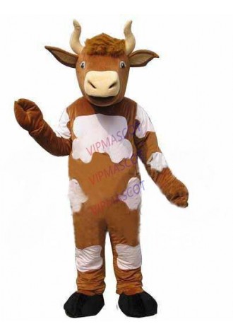 mascot Customized Ox Cattle Mascot Costume Adult Cartoon Character Advertising Stage props Cosply Canival Costume Free Ship