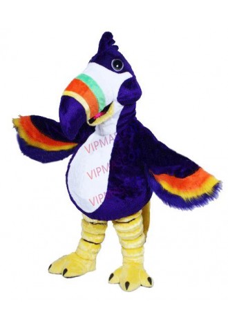 mascot Purple Toco Toucan Tookie Bird Mascot Costume Adult Size Birds Mascotte  Outfit Suit Party Carvial Cosply Costumes