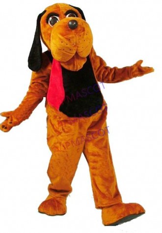 mascot Dark Brown Hound Dog Mascot Costume Cartoon Character carnival costume fancy Costume party
