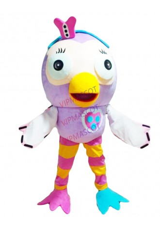 Cute Christmas halloween Pink Hootabelle Hoot Owl Mascot Costume Fancy Outfit Cartoon Character Party Dress Free Shipping