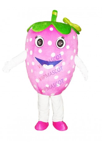 Hot sale Cute Adult cartoon character lovely strawberry Mascot Costume fancy dress party costumes