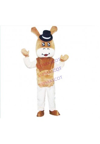 Hot sale Cute Character Adult lovely cute Donkey  Mascot Costume fancy dress Halloween party costume