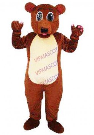 Hot sale Cute Character Adult lovely cute new Brown Bear Mascot Costume fancy dress Halloween party costume