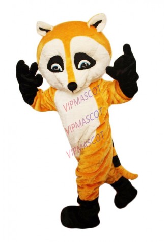 New arrival Cute Cartoon Character New Professional Yellow Raccoon Raccon Fancy Dress Mascot Costume
