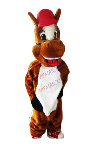 Hot sale Foam lovely Adult sized horse animal Mascot Costume party costumes