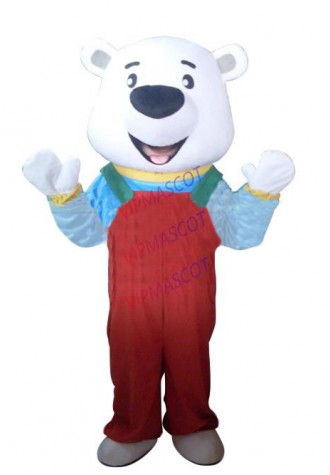 Hot sale Cute Adult cute red bear mascot fancy dress costumes Halloween party costumes adult size