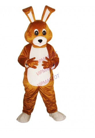 New arrival Adult cute brown rabbit mascot fancy dress costumes Halloween party costumes